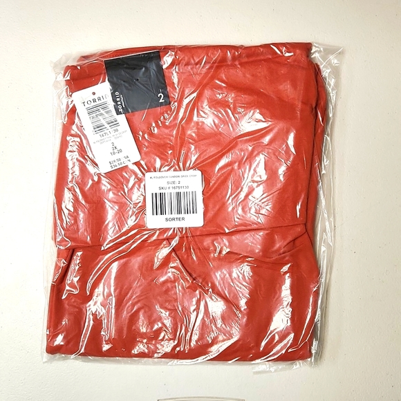 ❤️NWT VINTAGE TORRID LEGGING - FOLDOVER - CROP - HIGH WAIST - PREMIUM OPAQUE - Picture 6 of 12